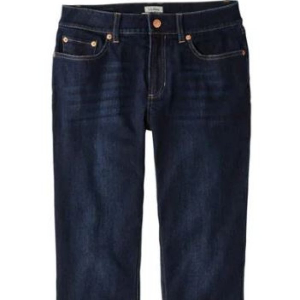 BeanFlex Jeans, Favorite Fit Straight-Leg Lined